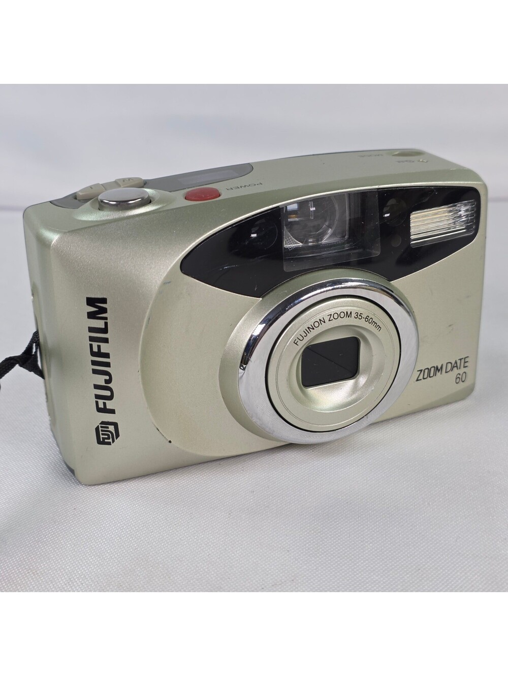 Fujifilm Zoom Date 60 35mm Point and Shoot Film Camera Fujinon 35-60mm Lens Gold